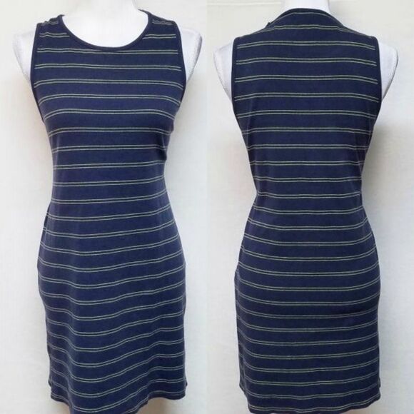VINTAGE 90s American Eagle Striped T-shirt Dress - Picture 1 of 8